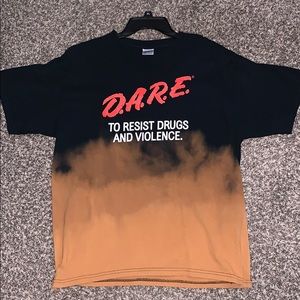 Vintage “D.A.R.E.” Bleached t-shirt. Size Large